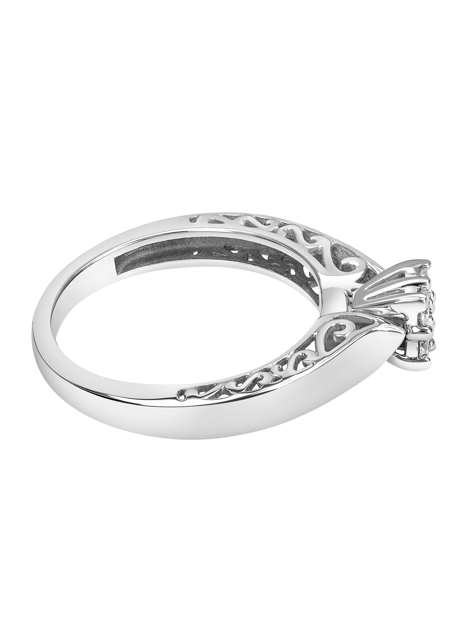 Keepsake Enchanted Princess Diamond Ring 1/5 ct. t.w. in 10K White Gold
