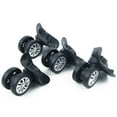 thumbnail image 4 of Tekuisi 4Pcs/Set Luggage Mute Wheel Universal Degree Swivel Casters Black A52-Size L Replacement Luggage Wheel Suitcase Accessories, 4 of 6