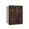 thumbnail image 3 of Salsbury Industries Recessed USPS Aluminum 4 Unit 4C Horizontal Parcel Locker, 3 of 4