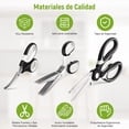 thumbnail image 2 of Tijeras Cocina, Juego de 3 Tijeras de Acero Inoxidable de Cocina, Tijera Profesionales para Cocina con Mango de Silicona y Cubierta Protectora, Tijera Multiusos para Cortar Carne, Marisco y Verduras, 2 of 4