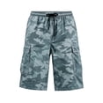 thumbnail image 6 of Cargo Camo Shorts for Men Relaxed fit Elastic Waist Long Athletic Shorts Summer Plus Size Hiking Shorts Multi Pockets, 6 of 6
