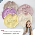 thumbnail image 5 of Gorro de bebé, otoño e invierno, boina de flores bonita para bebé, gorro de lana para niños, 5 of 5