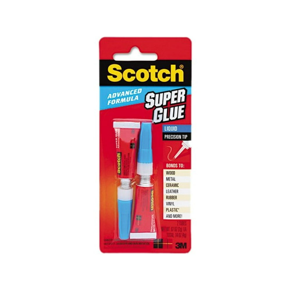 Scotch Single Use Super Glue, 1/2 Gram Tube, Liquid