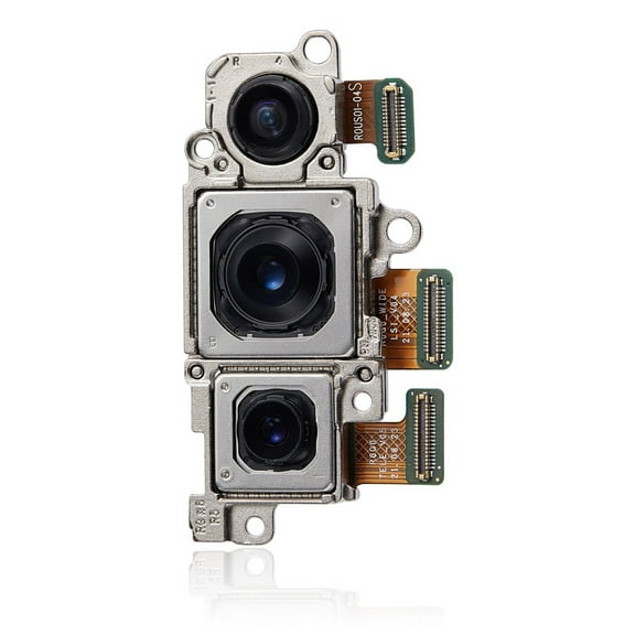 Replacement Back Camera Assembly (Wide & Ultra Wide & Telephone) Compatible For Samsung Galaxy S22 5G (S901) / S22 Plus 5G (S906)