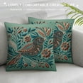 thumbnail image 3 of JEUXUS Ultra Soft Bird Floral Printed Farmhouse Pillowcase for Car Couch Bedroom White, 3 of 5