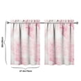 thumbnail image 4 of Vintage Abstract Oil Watercolor Tier Cafe Curtains for Bathroom Living RV Rod Pocket Window Drapes 36 Inch 2 Panels Set 28"x36" 2 Panels Window Treatment Tiers, 4 of 4