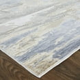 thumbnail image 3 of 5' X 8' Tan Orange And Ivory Abstract Power Loom Distressed Area Rug, 3 of 10