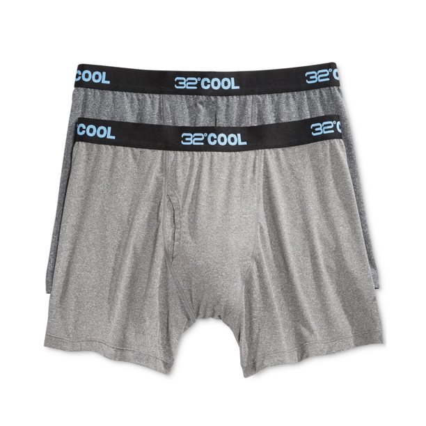 Calzoncillos tipo bóxer Weatherproof resistentes a la intemperie para hombre paquete de 2 gris mediano