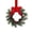 Red, variant on Mini Christmas Wreaths with Red Bows, Faux Norfolk Pine, Berries & Pine Cones for Kitchen Cabinets, Windows, Fireplace, Door & Holiday Decor