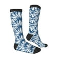 thumbnail image 3 of Balery Blue Shells Printed Novelty Socks Men's Women's Crew Socks Sports Socks Knee High Socks Cotton Socks Quirky and Cool Socks, 3 of 9