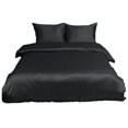 thumbnail image 1 of Unique Bargains Satin Duvet Cover Set 3 Piece and Pillow Sham Set, 1 of 9