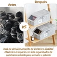 thumbnail image 2 of Organizador de Gorras, Capacidad para hasta 24 gorras, Guardar gorras, Organizador de gorras de béisbol, Caja para guardar sombreros, Ahorrador de Espacio para Armario (2), 2 of 4