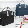 thumbnail image 3 of maskred Insulated Portable Food Fresh And Delicious On Go Polyester Portable With Should Strap Cooler Bags gray 1Set, 3 of 6