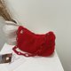 thumbnail image 2 of Bolsa retro para axilas de felpa con cadena acrílica para mujer, pequeños informales (rojo) Ehuebsd Para Estrenar, 2 of 8