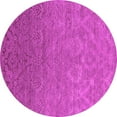 thumbnail image 1 of Ahgly Company Indoor Round Oriental Pink Industrial Area Rugs, 7' Round, 1 of 4