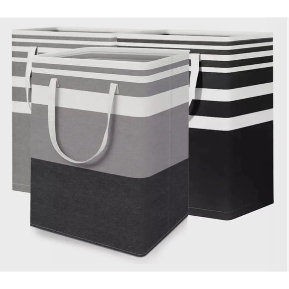 3 Piezas 75 L Cestos Para Ropa Sucia Plegable Para Baño