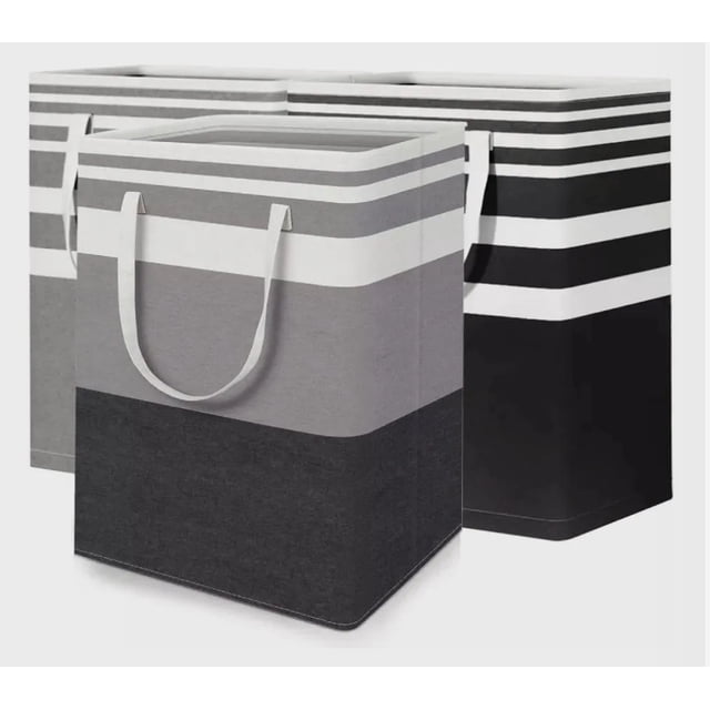 3 Piezas 75 L Cestos Para Ropa Sucia Plegable Para Baño