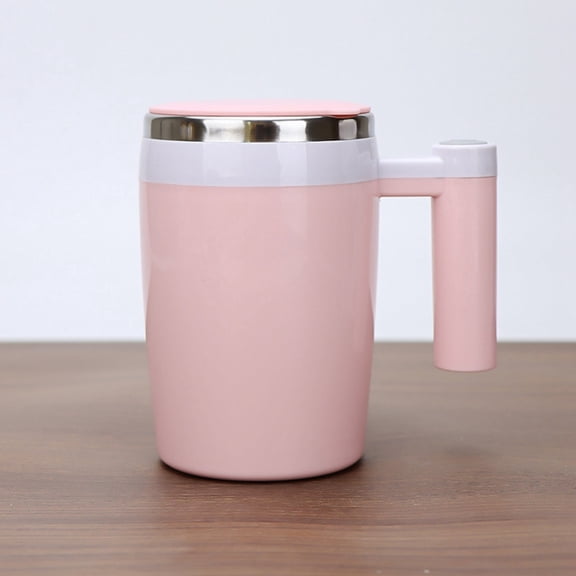 Automatic Stirring Rechargeable Self Stirring Coffee Cup Stainless Steel Mug With Lid 380ml Capacity