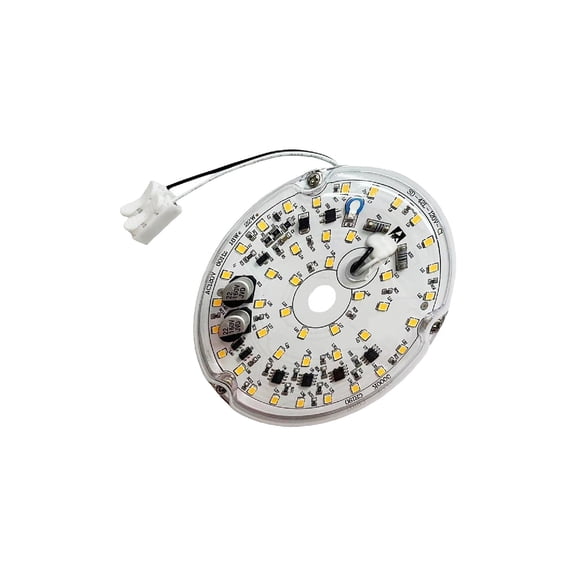 Round LED Ceiling Fan Light 120V 18W bright 5000k 3 Color Temperature Dimmable LED Retrofits Light Board Panel Easy to Install