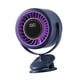 thumbnail image 5 of Ventilador portátil con clip, 6 velocidades, recargable por USB, pantalla digital, ligero azul, 5 of 9