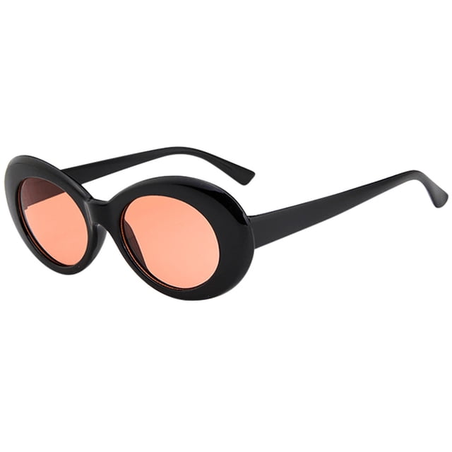 Lunettes Rétro Vintage Clout Unisexes Lunettes de Soleil Rappeur Ovales Lunettes Grunge