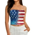 thumbnail image 6 of Stralyhd Independence Day Women's Strapless Tube Top 2026 Summer Cute Crop Tank Going Out Bandeau Backless Slim Fit Beach Stretchy Tops for Party Sky Blue L, 6 of 6
