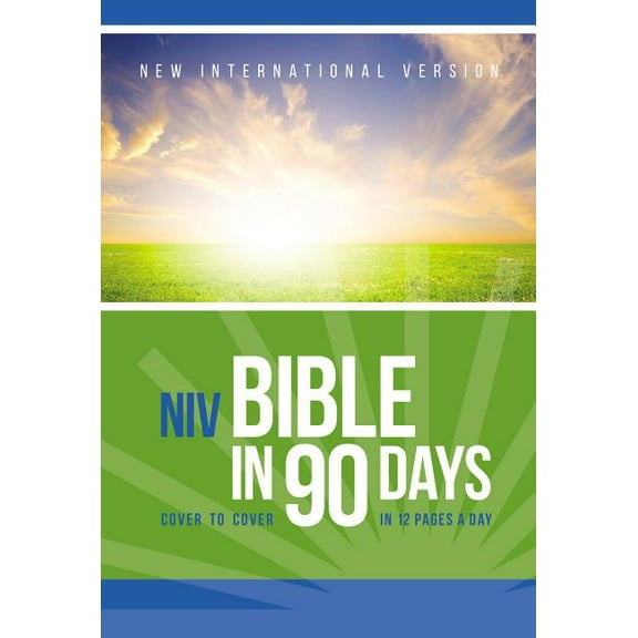 Bible in 90 Days-NIV: Cover to Cover in 12 Pages a Day, (Paperback)