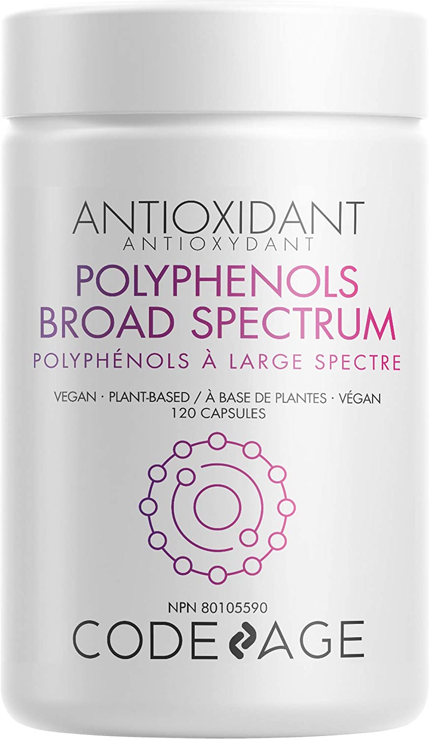 Codeage Polyphenols Supplement, Quercetin, Botanicals, Turmeric 120