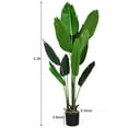 thumbnail image 6 of Gymax 5.3ft Artificial Tropical Palm Tree Green Indoor-Outdoor Home Decorative Planter, 6 of 10