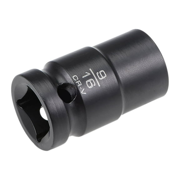 1/2" Drive by 9/16" Shallow Impact Socket, Cr-V,  6-Point