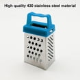 thumbnail image 3 of Conditiclusy Box Grater Multi-function Vertical Stainless Steel Non-Slip Safe Vegetables Grater for Kitchen, 3 of 7