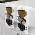 thumbnail image 5 of T-fal Pigment Print Dual Woven Kitchen Towels, Two Pack, Coffee Cups, 5 of 6