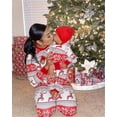 thumbnail image 3 of Parent-child Christmas Pajamas Two-piece Set Tops Pants Family Pyjamas, 3 of 3