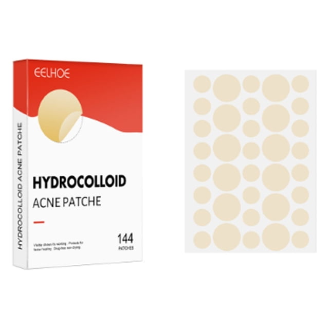 Maojin Parche hidrocoloide para el acné, maquillaje, parche para el acné con boca cerrada