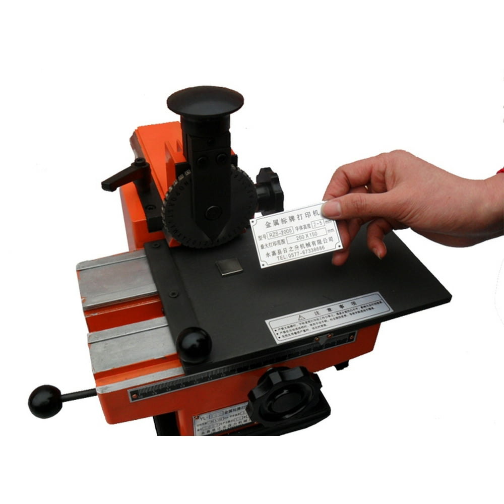 New Edition SemiAutomatic Embosser Nameplate Metal Label Stamping