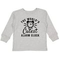 thumbnail image 3 of Inktastic The Worlds Cutest Alarm Clock Boys or Girls Long Sleeve Toddler T-Shirt, 3 of 5