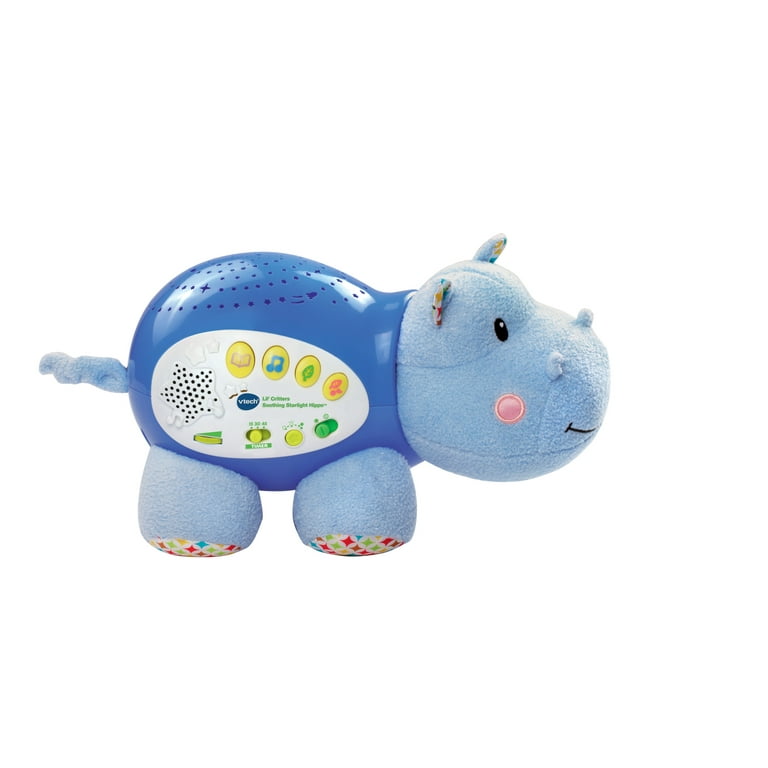 VTech Lil' Critters Soothing Starlight Hippo, Plush Baby Crib Toy
