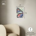 thumbnail image 5 of Butterfly Part I Butterfly Wall Art Canvas Wall Art by Art Remedy, White Floater Frame, 11" x 16", 5 of 7