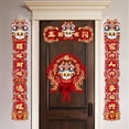 thumbnail image 1 of BAOPAI Spring Festival Couplets Set Home Decorations Chinese New Year Door Decor Traditional Red Paper Scrolls With Stickers, 1 of 7