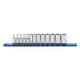 thumbnail image 2 of CASOMAN  PRO 13PCS 1/4" Drive Mid-Length Socket Set, 6-Point, Mirror Chrome Finish, Metric, 4mm to 15 mm, 2 of 8