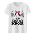 thumbnail image 4 of TSADFHJI Hauts à Manches Longues pour Femmes 3 Pack Mode Décontractée Imprimée Col Rond Manches Courtes Chandail T-Shirt TG Blanc, 4 of 4