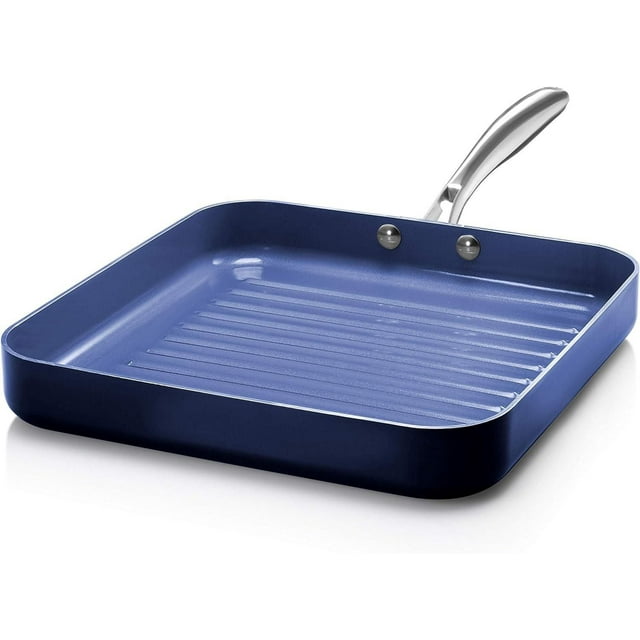 Poêle Carrée Antiadhésive Granitestone 10,5 po – Poêle en Aluminium Ultra Durable avec Poignée Qui Reste Froide