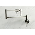 thumbnail image 2 of Kingston Brass KS4106DL Concord Two-Handle 1-Hole Wall Mount Pot Filler Faucet in Polished Nickel, 2 of 8