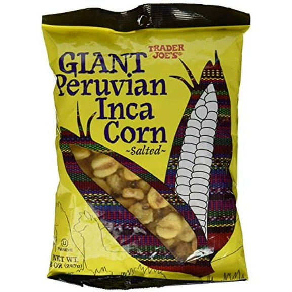 TJ Giant Peruvian Inca Corn Salted Crunchy Snack 8 Oz - Pack Of 3