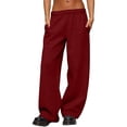thumbnail image 4 of JIAYUE Men's Pants Casual Jogger Solid Color Knit Straight Leg Trousers Elastic Waist For Everyday Comfortable And Relaxed Fit Breathable Summer Outdoor Lightweight Wear, 4 of 8