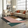 thumbnail image 3 of Triangle Square Art Large Area Rugs, Geometric Runner Rugs, Non-Slip Floor Throw Mat, Rectangle Carpet for Living Room, Bedroom, Hallway Front Entrance, Kitchen, Dining, 4' x 6', 3 of 7