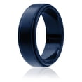 thumbnail image 1 of Anillo de bodas de silicona - Estilo borde escalonado - Azul de ROQ para Hombre - Anillo de 16 mm, 1 of 1