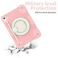 thumbnail image 3 of Allytech iPad 10th Generation Case 10.9" 2022, Rugged Protective Shockproof with Shoulder Strap Rotating Stand Three Layes Case Cover for Apple iPad 10th Gen 10.9" - Pink, 3 of 9