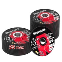 25-Pack Grinding Wheels 4.5" x 1/8" x 7/8", Metal & Stainless Steel Grinder Discs for Angle Grinders, Aluminum Oxide, Depressed Center