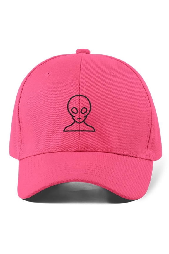 Alien Face Lineart Hat Hat -Image by Shutterstock, Small